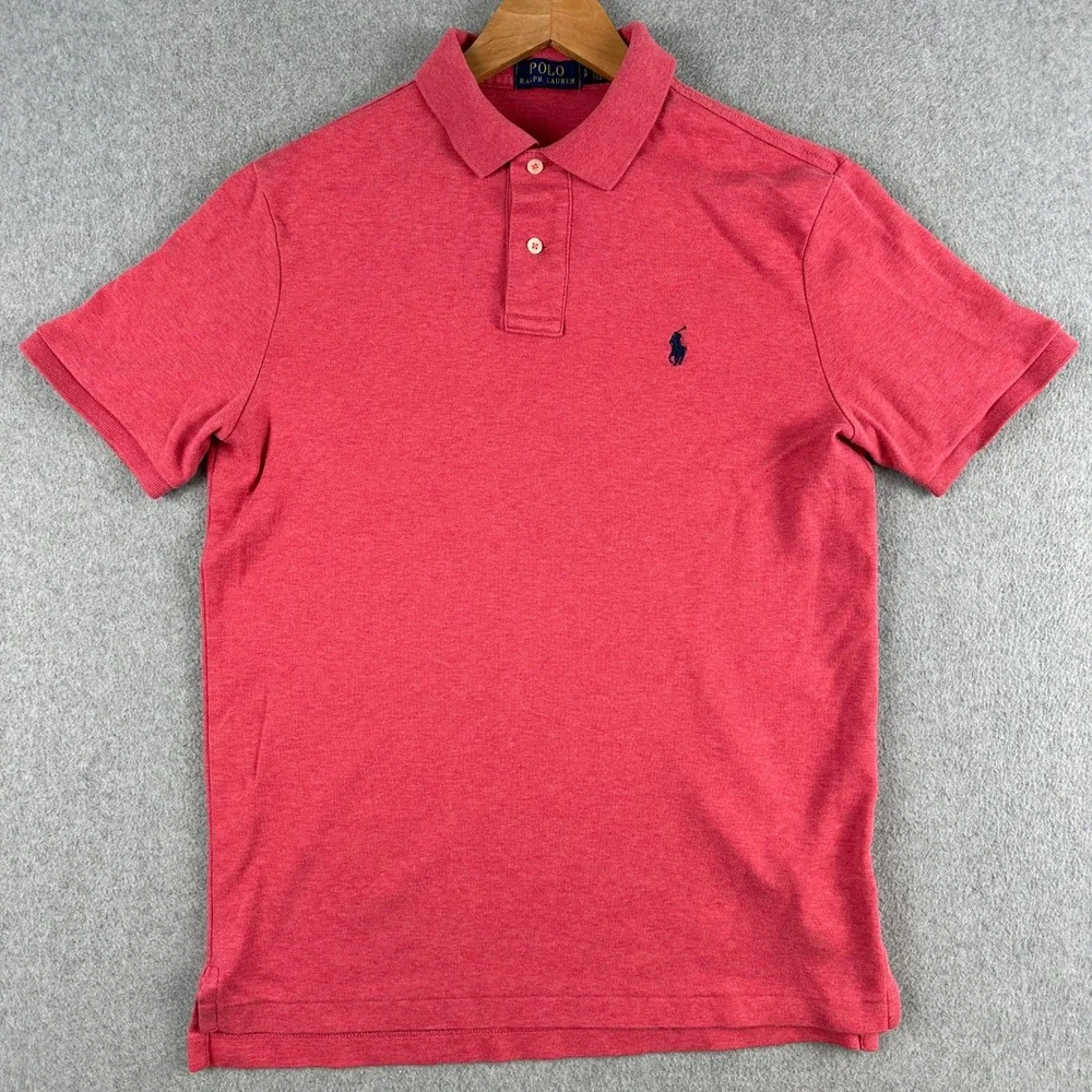Polo Ralph Lauren Polo Shirt Mens Small Red Short Sleeve Cotton Classic Fit Golf
